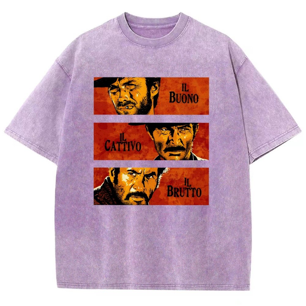 Il Buono  Il Brutto  Il Cattivo Vintage Distressed T-shirt