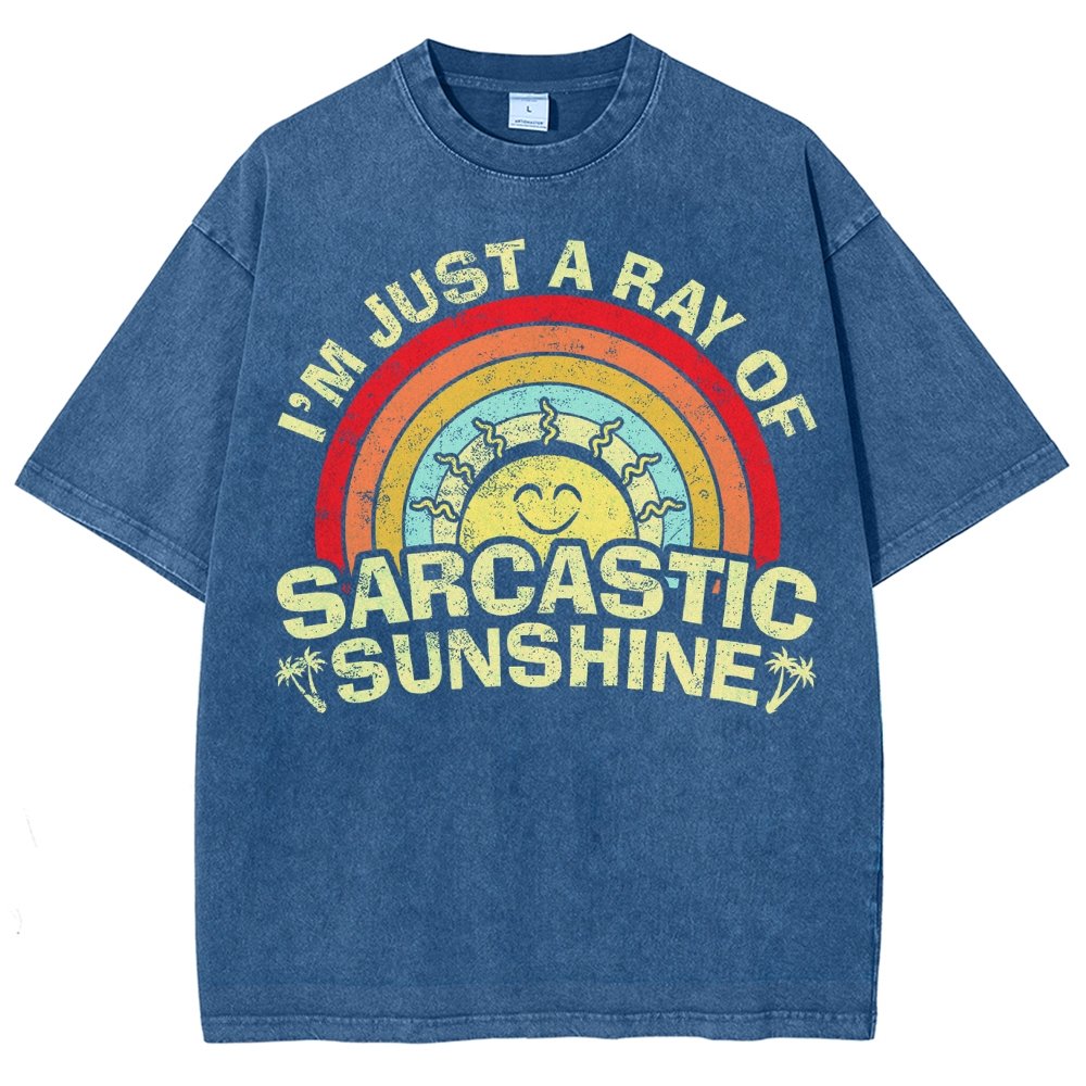 I'm Just A Ray Of Sarcastic Sunshine Funny Vintage Distressed T-shirt