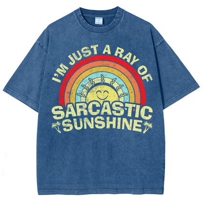 I'm Just A Ray Of Sarcastic Sunshine Funny Vintage Distressed T-shirt