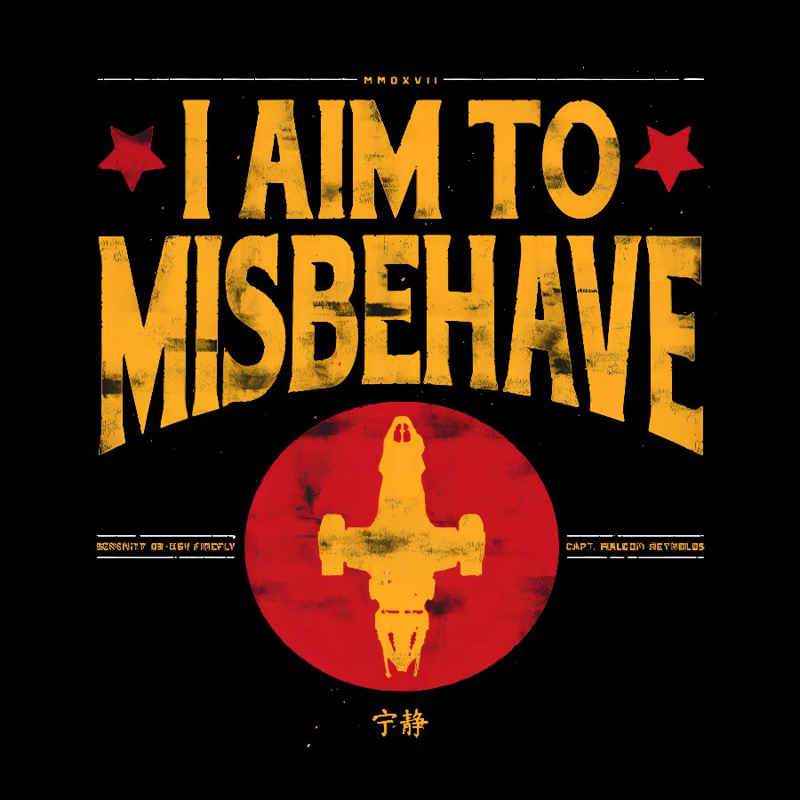 I Aim To Misbehave Geek Cotton Sweatshirt