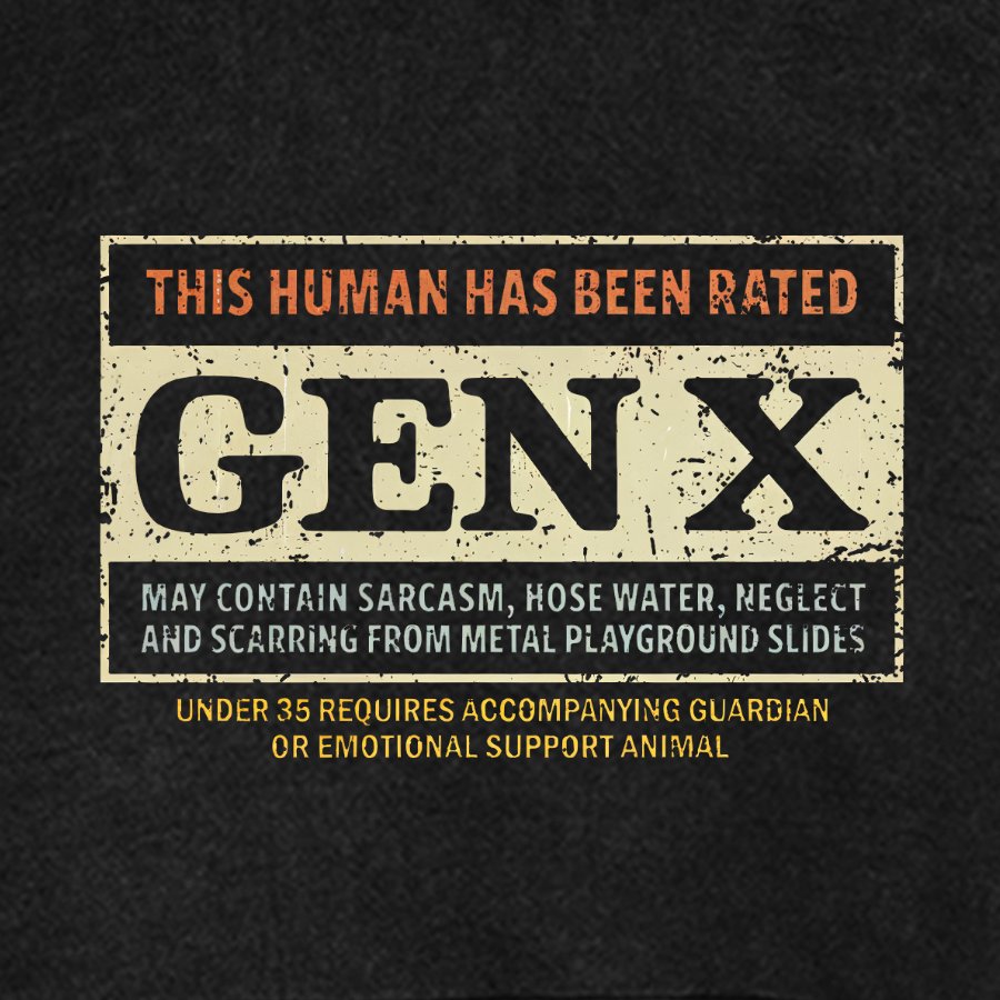 GenX Vintage Distressed Hoodie