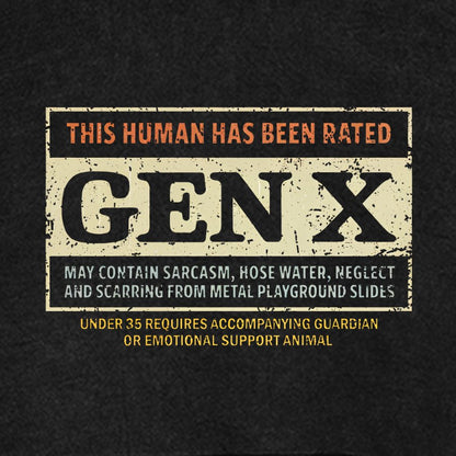 GenX Vintage Distressed Hoodie