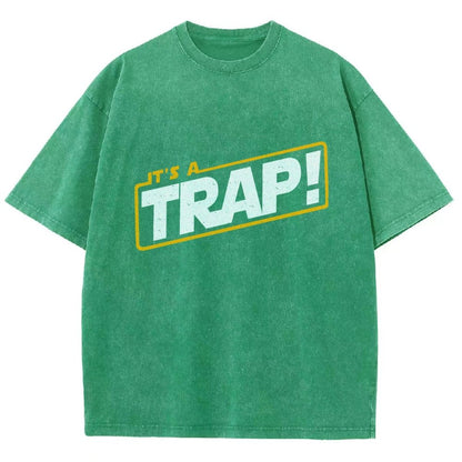 It's A Trap Vintage Distressed T-shirt