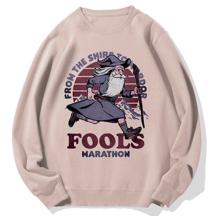 Fools Marathon Geek Cotton Sweatshirt
