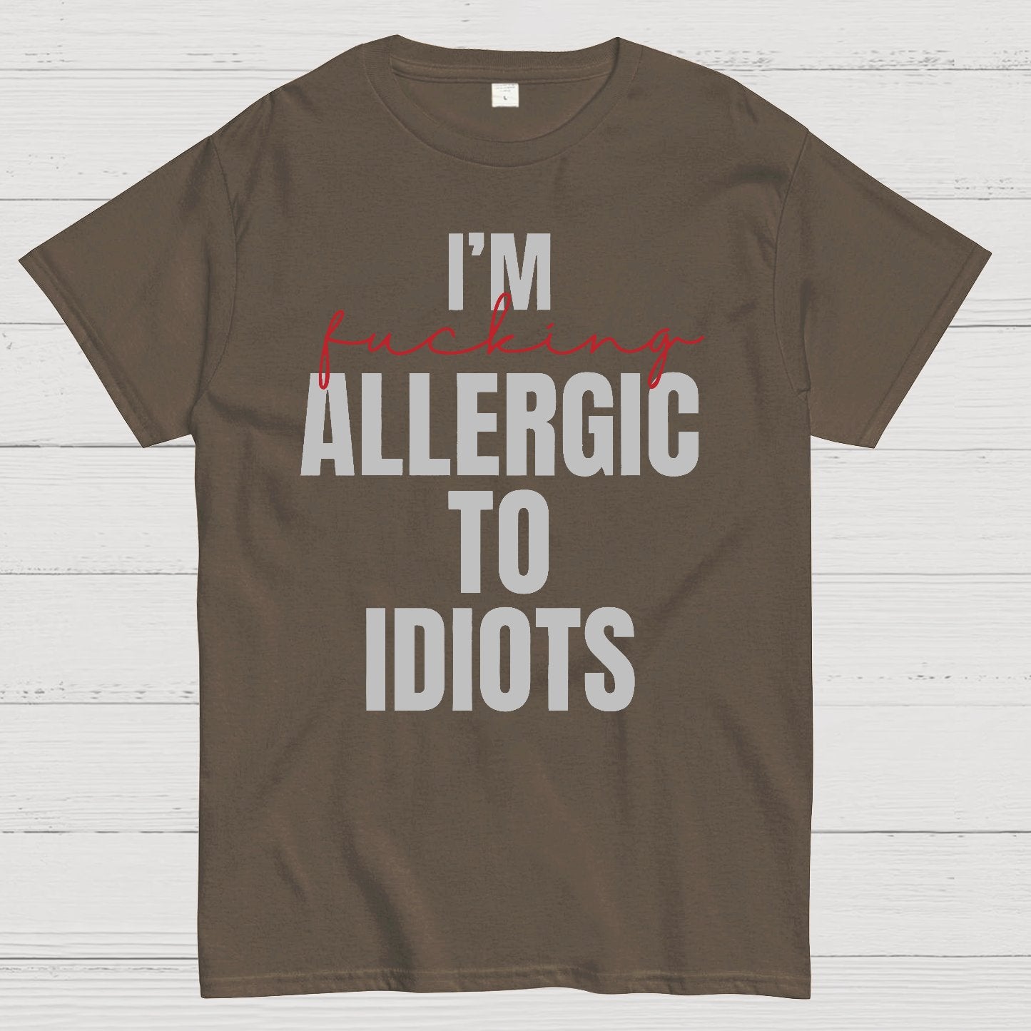 I'm Allergic To Idiots Geek T-Shirt