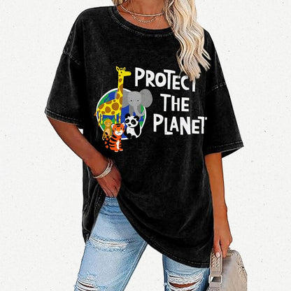 Protect The Planet Vintage Distressed T-shirt