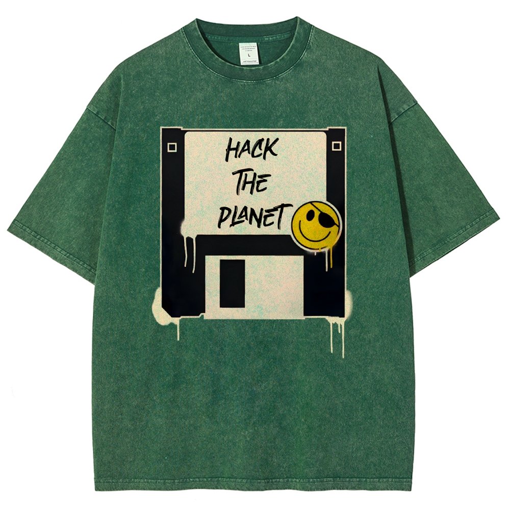 Hack The Planet Vintage Distressed T-shirt