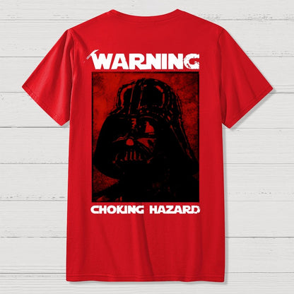 Warning Choking Hazard Back Printing Geek T-Shirt