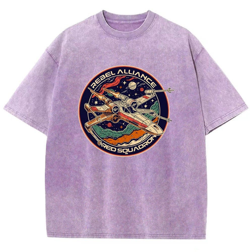 Squadron Patch Vintage Distressed T-shirt