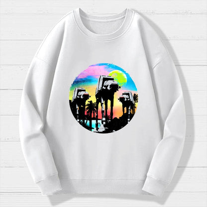 Retro Walker Adventure Geek Cotton Sweatshirt