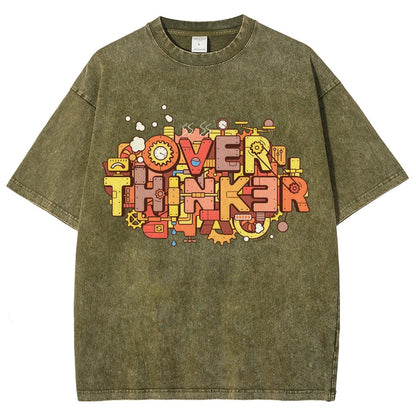 The Overthinker! Vintage Distressed T-shirt