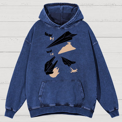 Paper Wars Vintage Distressed Hoodie