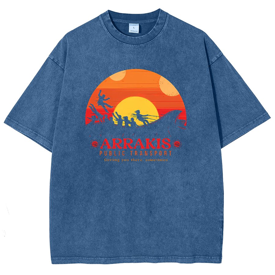 Mystic Land Getting You There Sometimes Vintage Distressed T-shirt