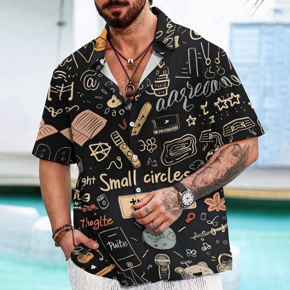 Math Doodles Geek Hawaiian Shirt