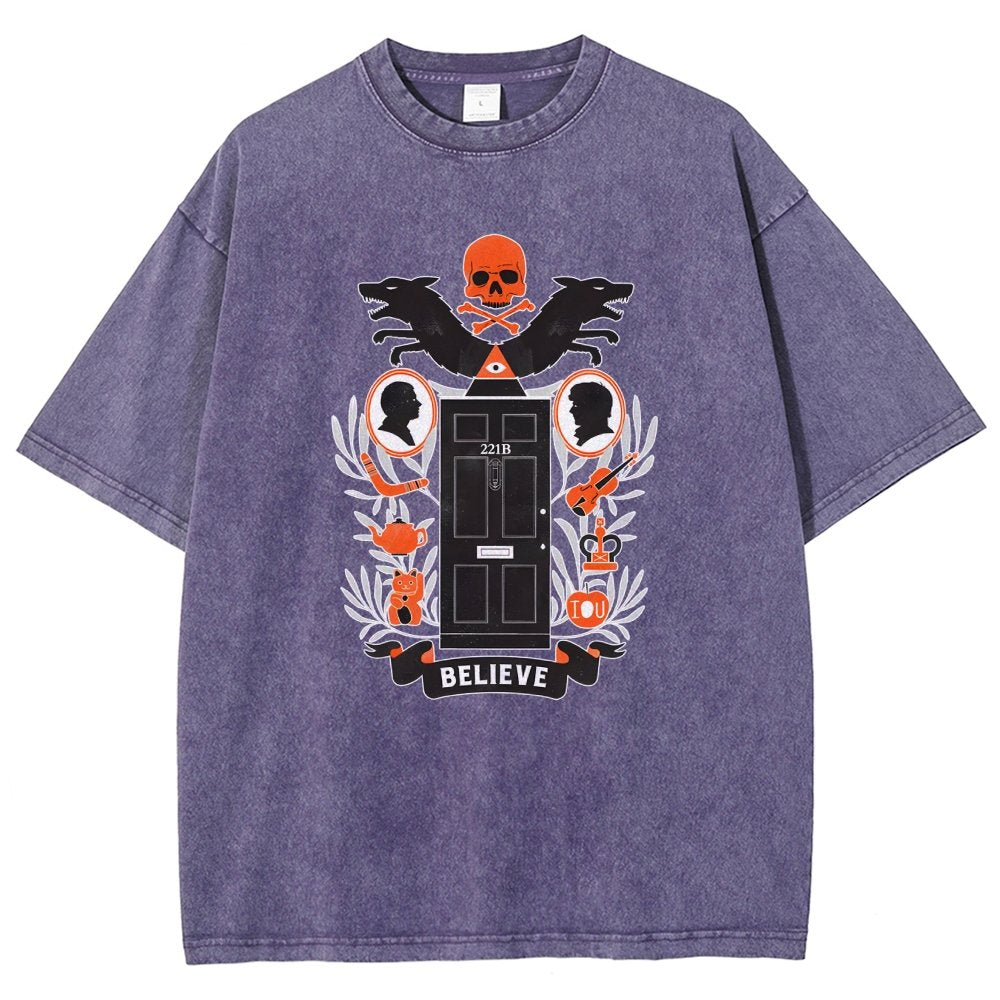 221b Elm St Vintage Distressed T-shirt