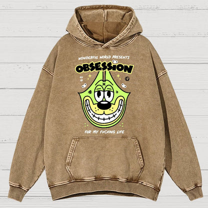 Obsession! Sarcasm Vintage Distressed Hoodie