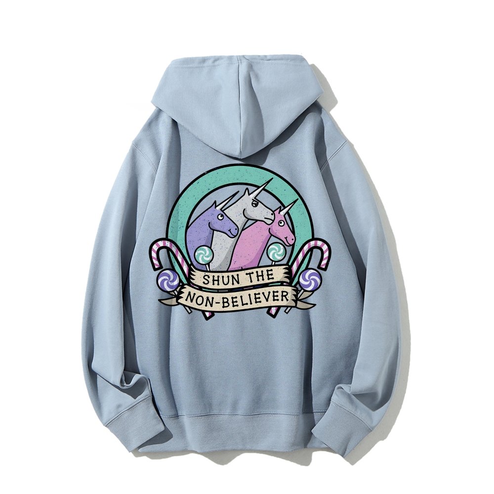 Shun The Non-Believer Printed Back Unisex Cotton Hoodie