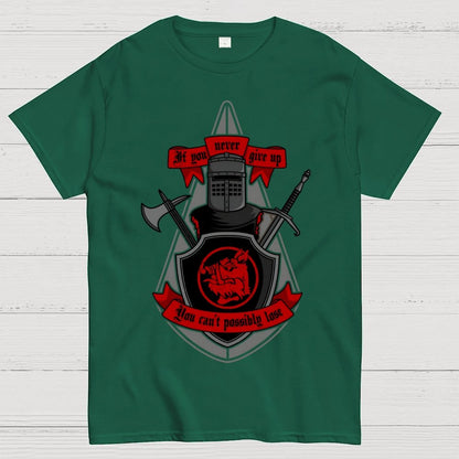 Never Give Up Geek T-Shirt