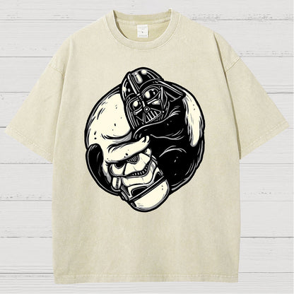 Black and White Cats Vintage Distressed T-shirt