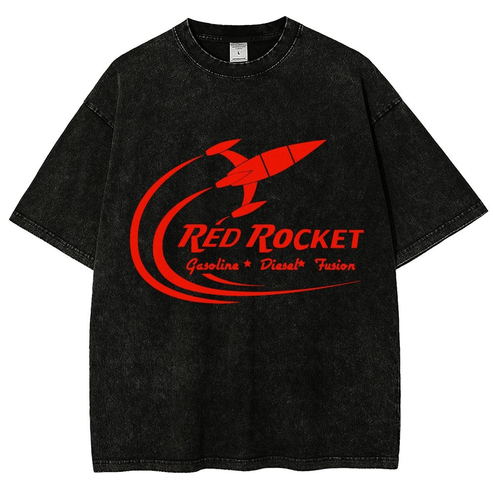 Red Rocket Fuel Vintage Distressed T-shirt