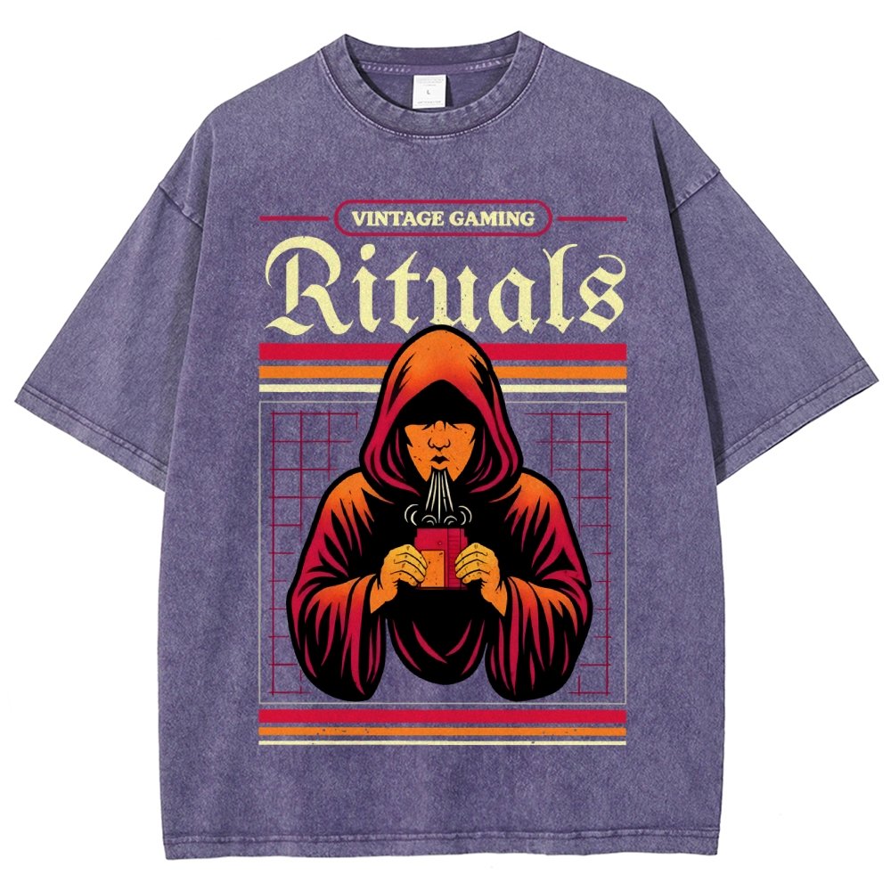 Vintage Gaming Rituals Buy Now Vintage Distressed T-shirt
