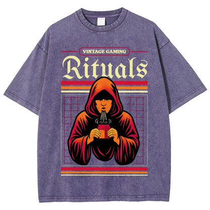 Vintage Gaming Rituals Buy Now Vintage Distressed T-shirt
