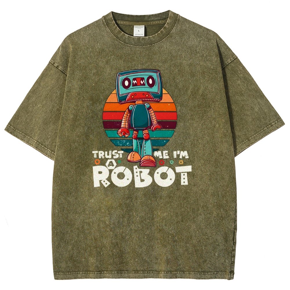 Trust Me I'm A Robot Vintage Distressed T-shirt