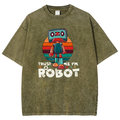 Trust Me I'm A Robot Vintage Distressed T-shirt