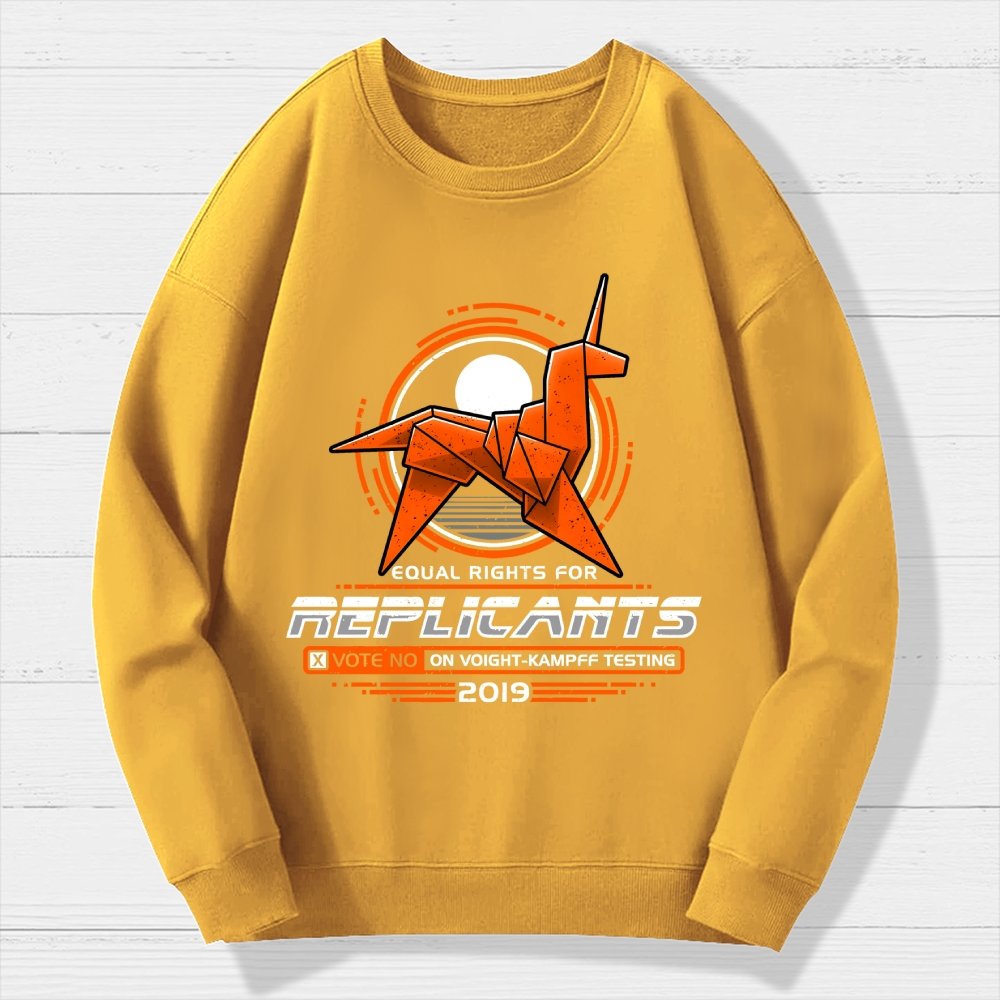 Equal Rights for Synthetic Beings Geek Cotton Sweatshirt