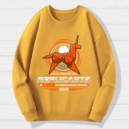 Equal Rights for Synthetic Beings Geek Cotton Sweatshirt