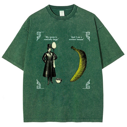 The Olde Joke Of A Big Spoon And A Banana Vintage Distressed T-shirt