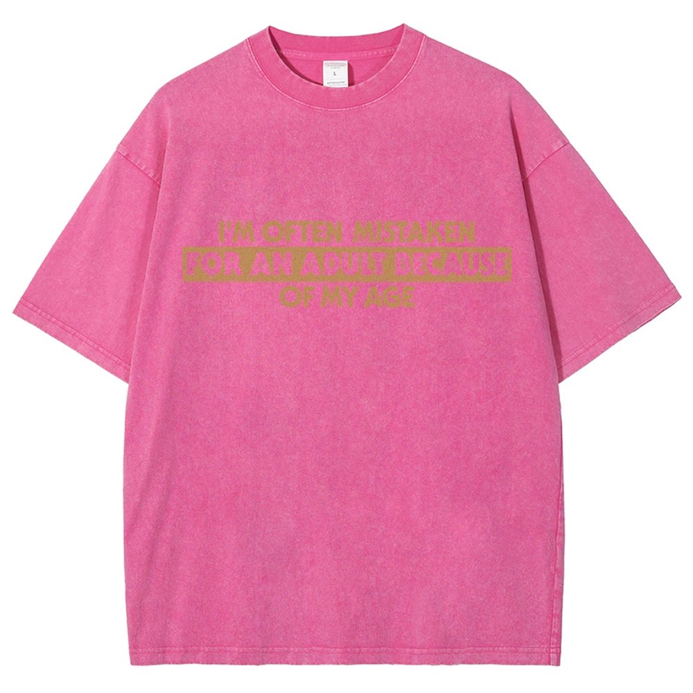 Because Of My Age Vintage Distressed T-shirt