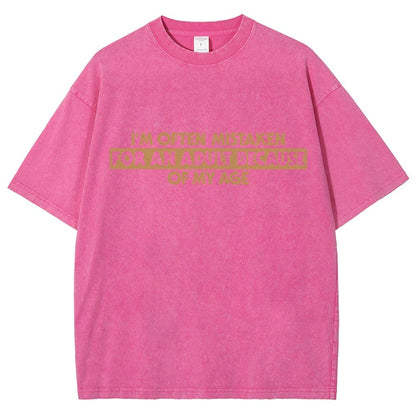 Because Of My Age Vintage Distressed T-shirt
