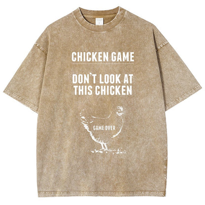Chicken Game Vintage Distressed T-shirt