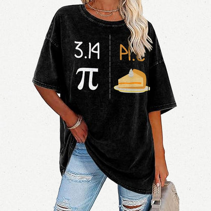 Funny PI Mirror Image Of 3.14 Is PIE Vintage Distressed T-shirt