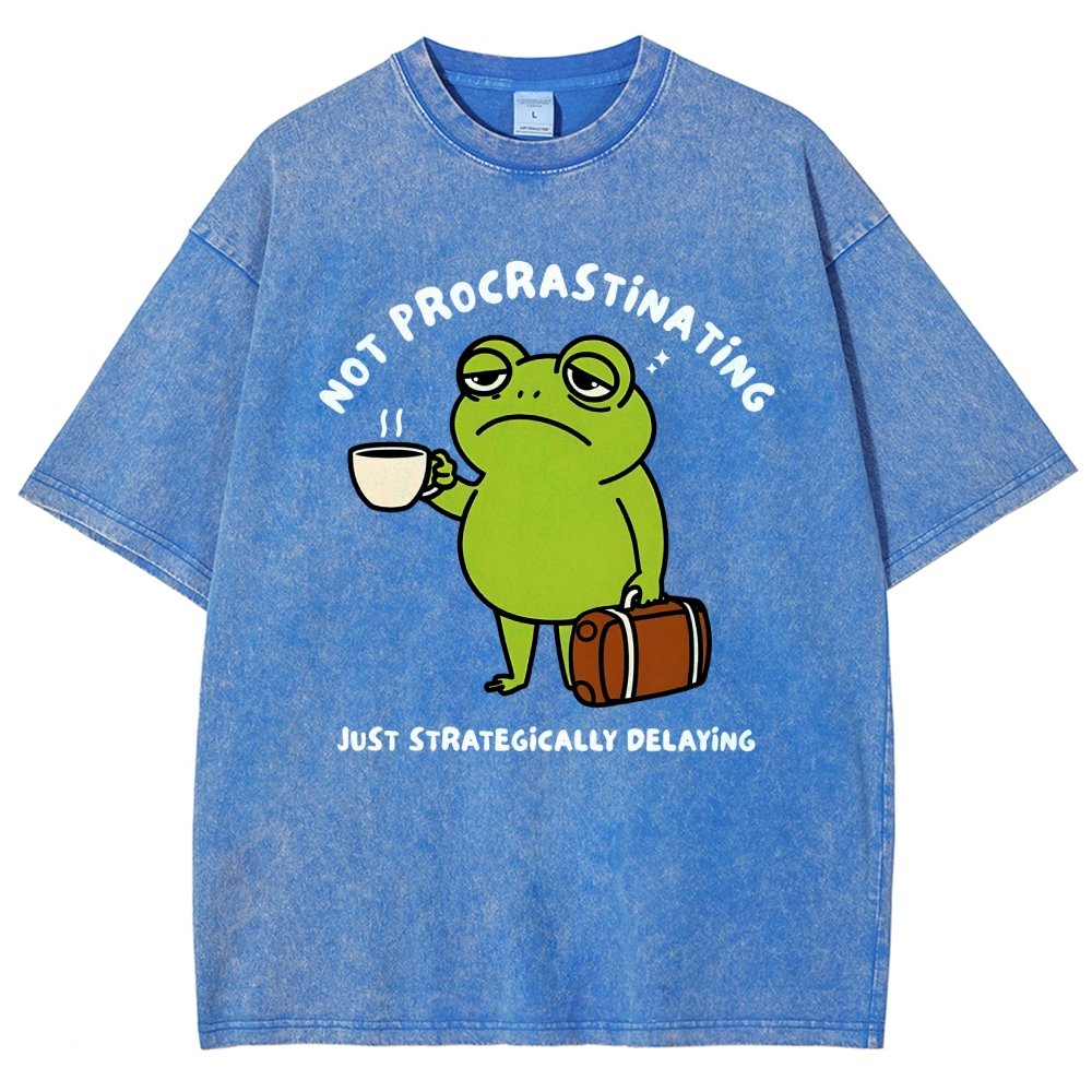Not Procrastinating Vintage Distressed T-shirt