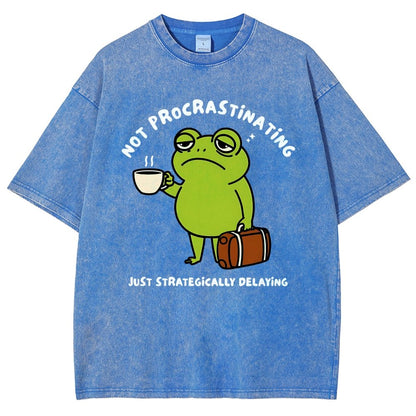 Not Procrastinating Vintage Distressed T-shirt