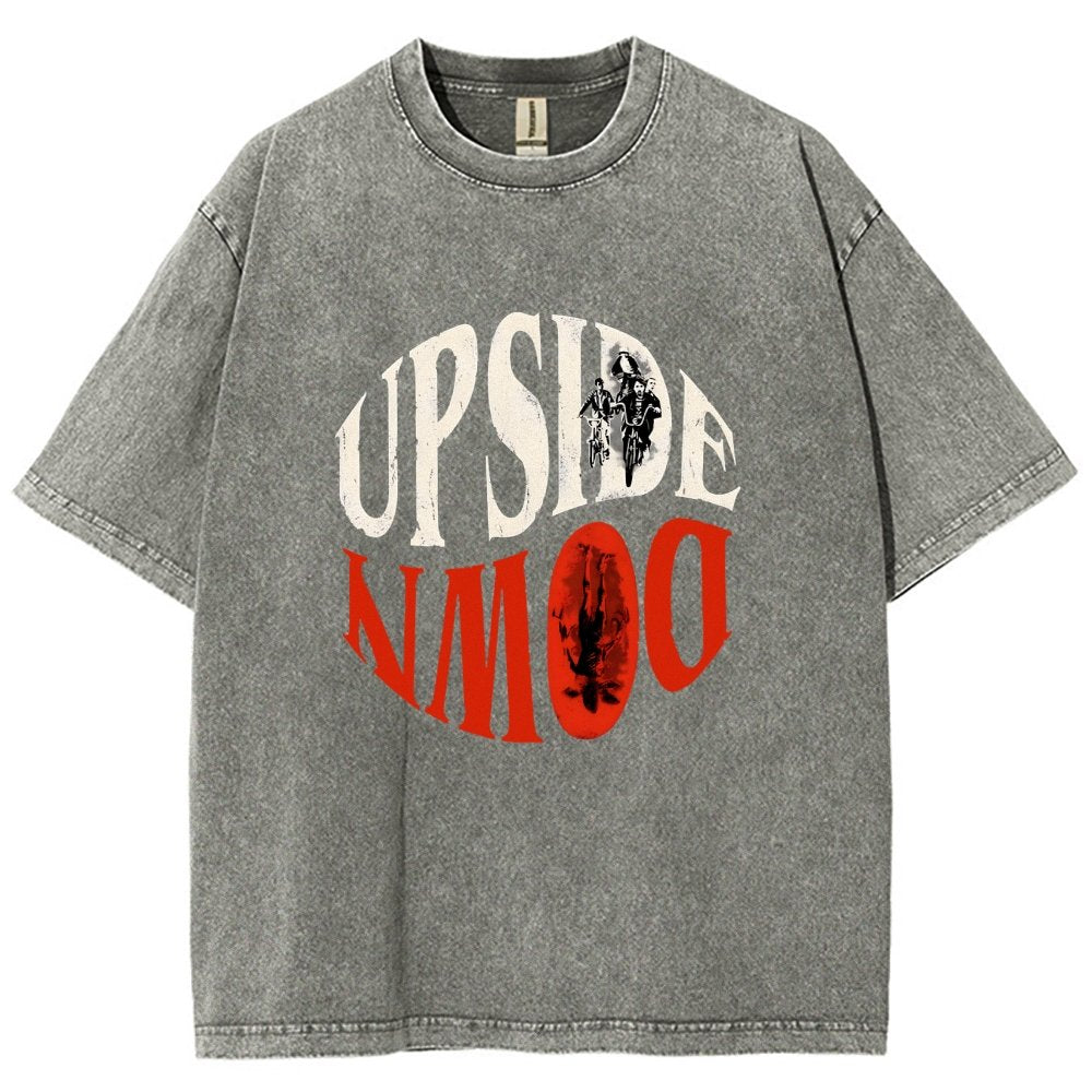 Upside Down Vintage Distressed T-shirt