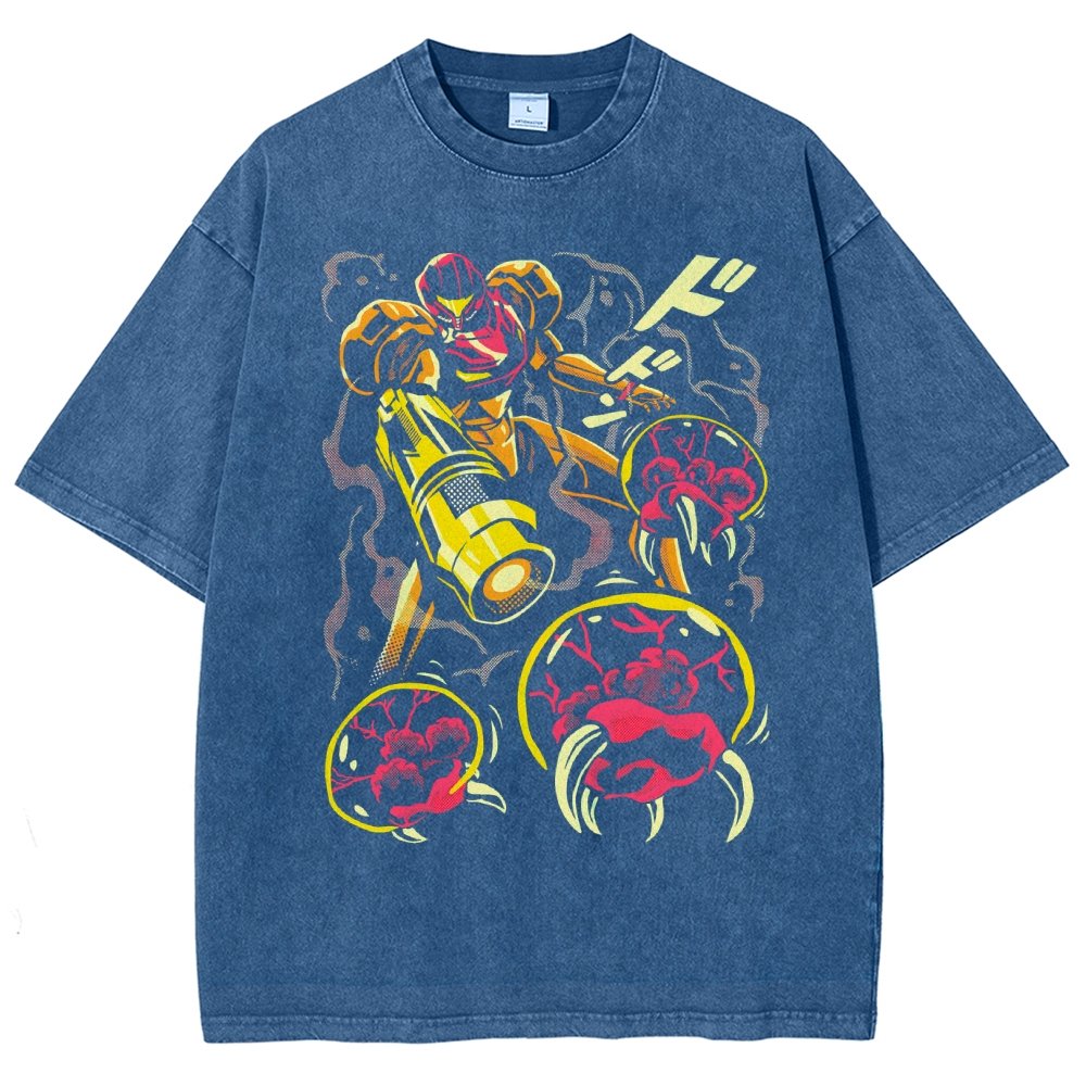 LARVA SWARM Vintage Distressed T-shirt