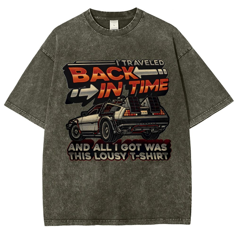 Time Travel Vintage Distressed T-shirt