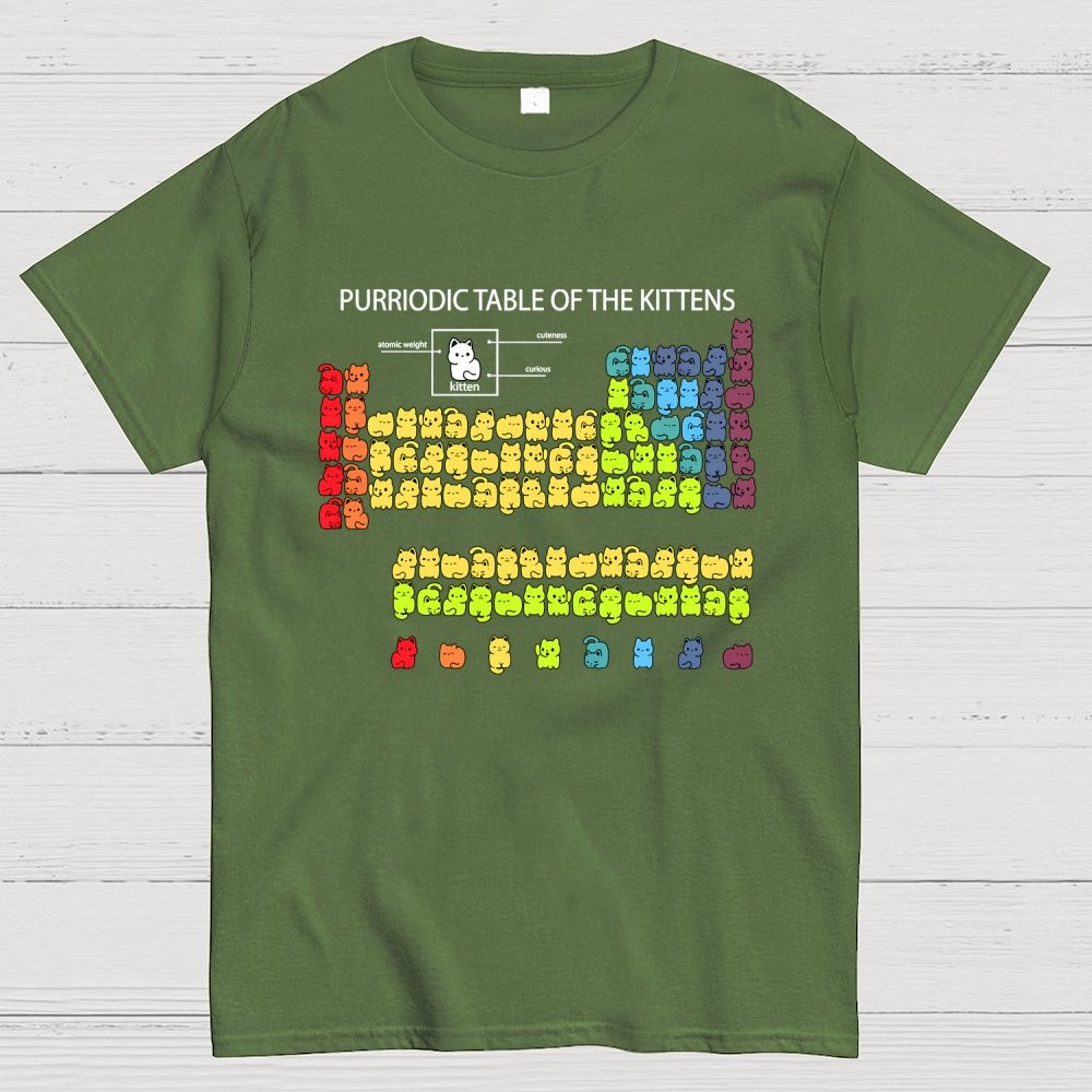 Purriodic Table of the Kittens Geek T-Shirt