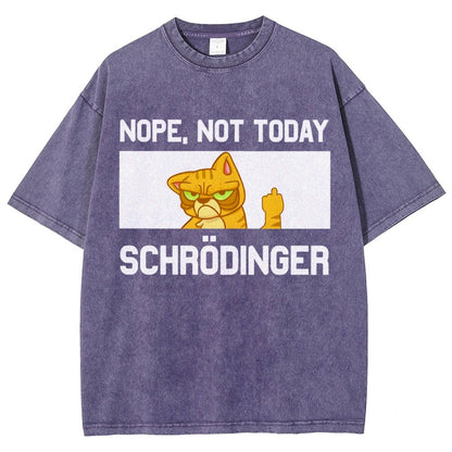 Schroedingers Cat Dark Humor Vintage Distressed T-shirt