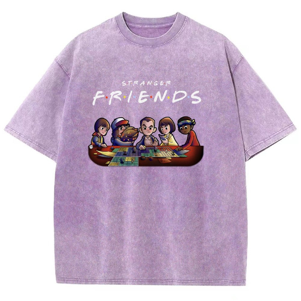 Mysterious Friends Vintage Distressed T-shirt