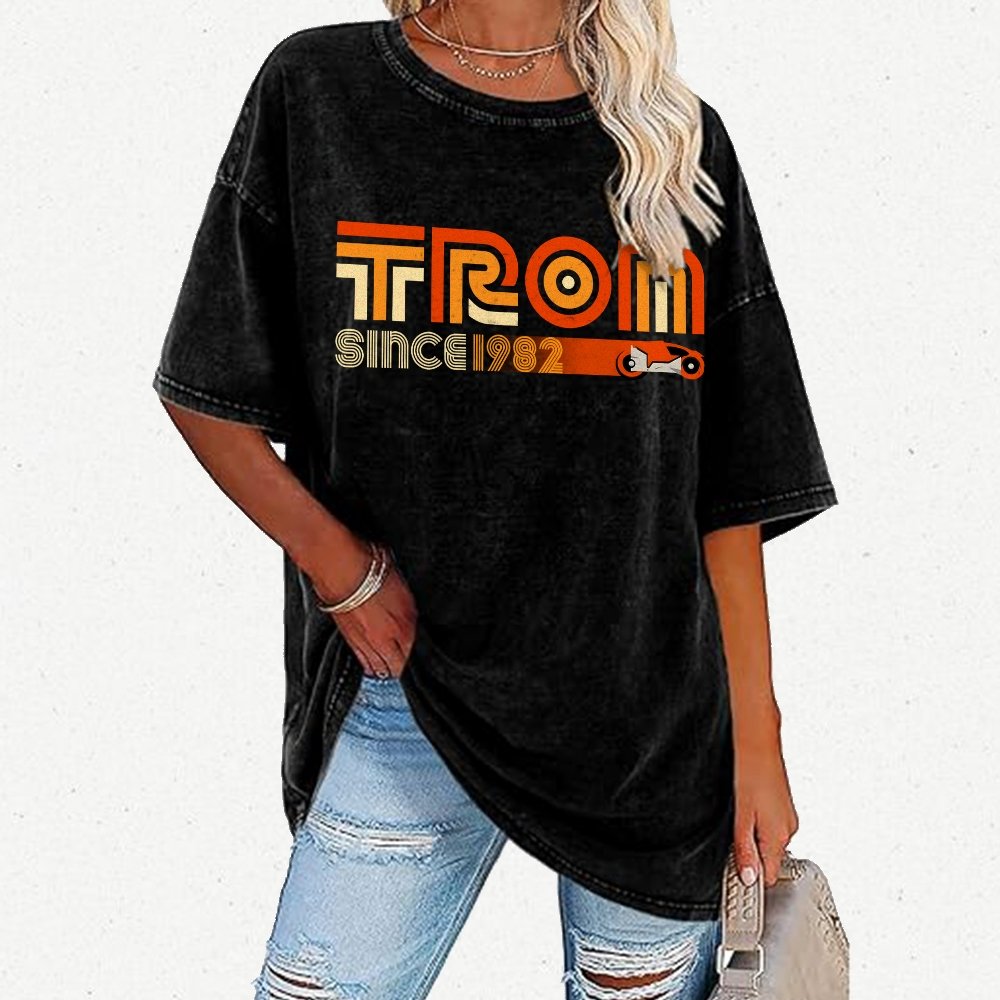 Retro Neon 1982 Vintage Distressed T-shirt