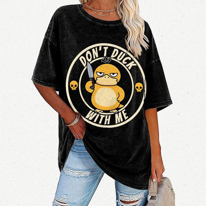 Don't Duck With Me Vintage Distressed T-shirt