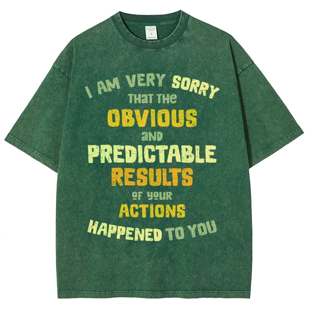 Predictable Consequences Vintage Distressed T-shirt