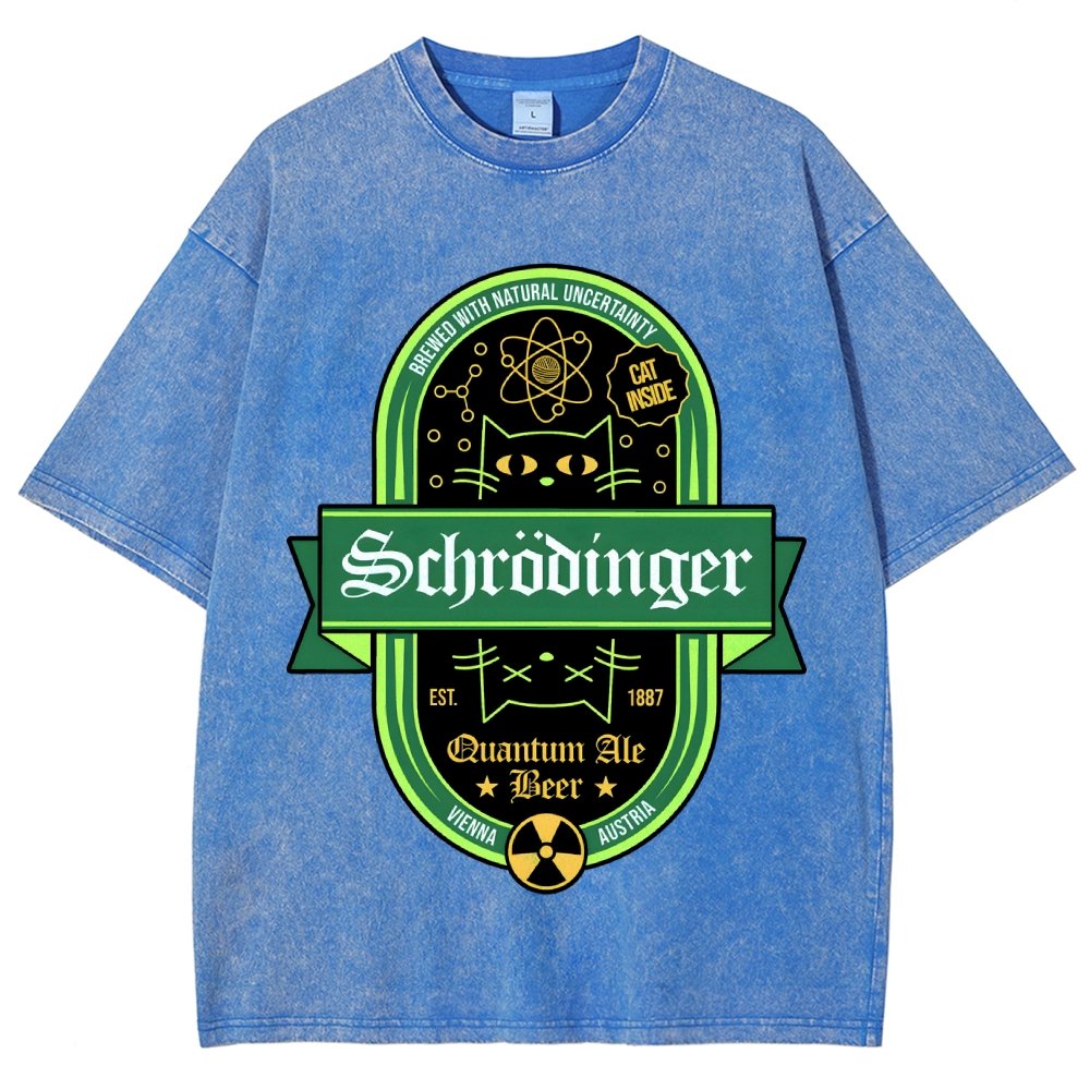Schrodinger Quantum Ale Beer Vintage Distressed T-shirt