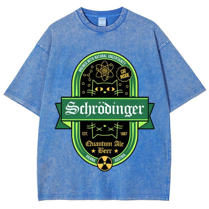 Schrodinger Quantum Ale Beer Vintage Distressed T-shirt