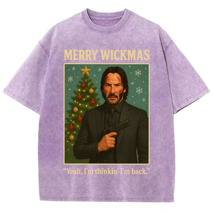 Merry Christmas Yeah, I'm Thinkin' I'm Back!  Vintage Distressed T-shirt
