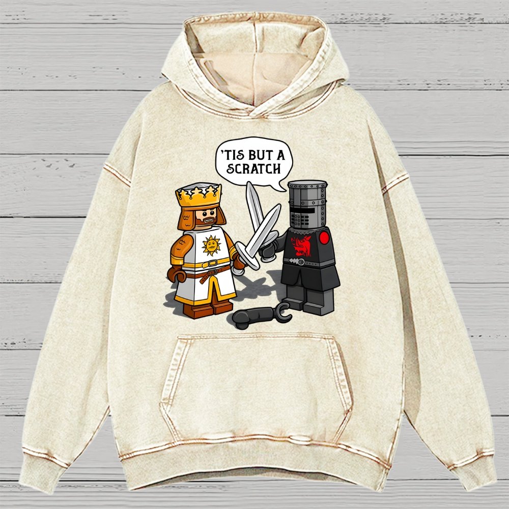 King Vs Knight Vintage Distressed Hoodie